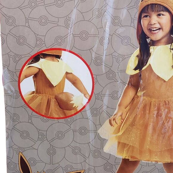 Pokemon Eevee Tutu Dress Toddler Size 2T Halloween Costume New in Package - Picture 5 of 8